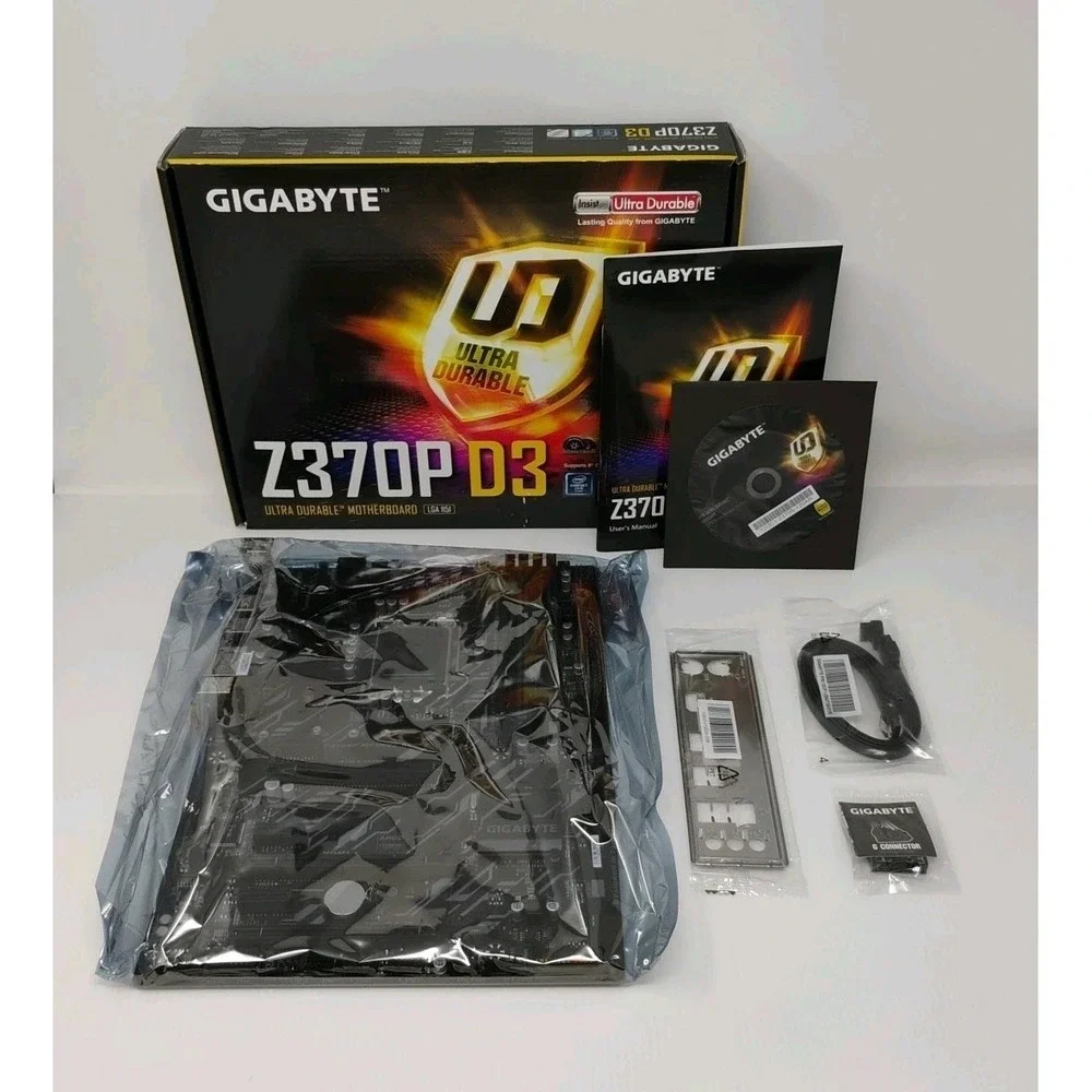 GIGABYTE Z370P D3 HDMI USB Socket LGA 1151 ATX Intel Motherboard New in Open Box